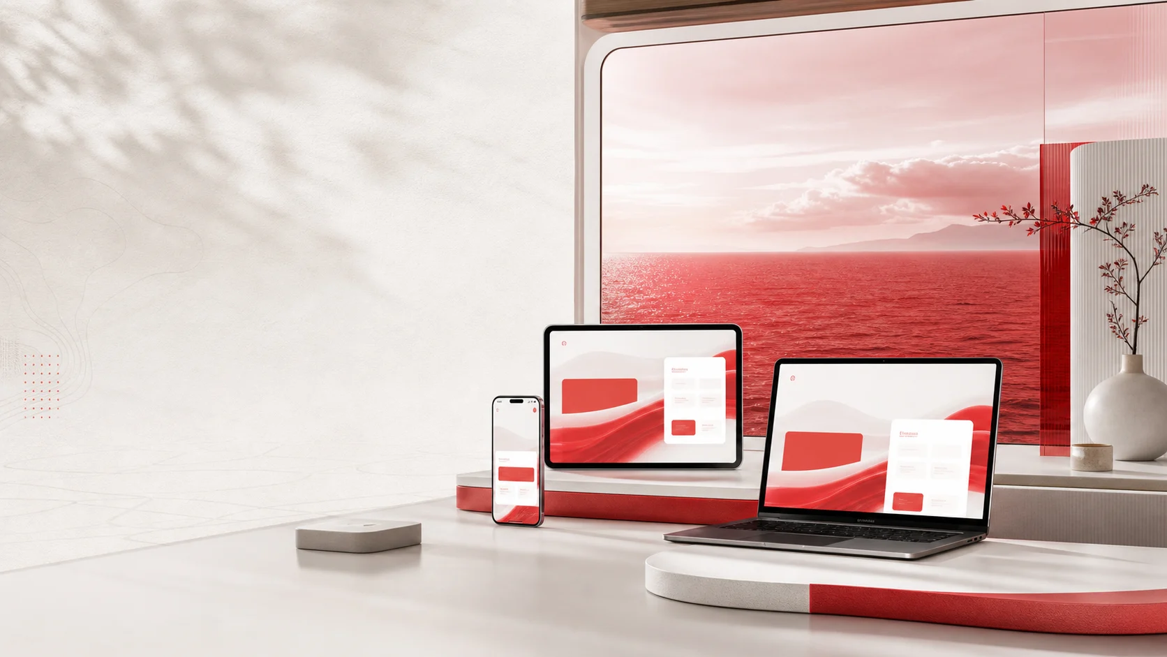红海Pro 品牌专区与多端客户端 App 下载视觉